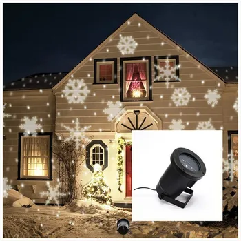 

LED Christmas Projector Lights Outdoor Lamp Dynamic Snowflake Effect Garden Moving Xmas Stage Light Waterproof Landscape Light