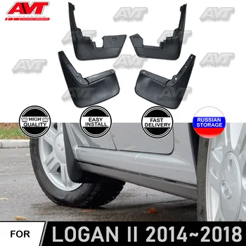 

Mudguards for Renault Logan 2014~2018 car styling decoration exterior dirt protection accessories mud flaps guard