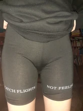 Verano de 2021 mujeres cintura elástica skinny fitness coreano casual letra impresa sexy negro pantalones cortos pantalones negro
