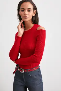 

Trendyol Cut Out Detail Sweater Sweater TWOAW20KZ1214