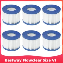 Filtro de piscina para bestway flowclear tamanho vi cartucho de filtro de substituição para lay z spa peças de reposição miami vegas paris