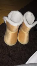 Cálido recién nacido Niño botas de invierno en primer lugar los caminantes zapatos para bebé, Niña y niño de suela suave nieve de piel botines para 0-18M