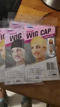 Alileader 2 unids/pack de alta media de calidad de elasticidad del pelo tapas para hacer pelucas Beige pelo negro de nailon neto