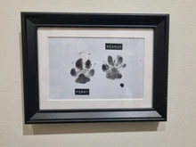 Impresión de huella de bebé, juegos de almohadillas de efecto tinta seguros, no tóxicos, estampados a mano para recién nacidos de 0 a 6 meses, huellas de pata de perro, recuerdo