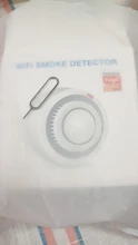 Detector de humo Wifi Smart Life, Sensor de alarma para seguridad del hogar, Tuya, APP TuyaSmart
