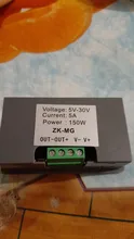 Dncoder Digital de controlador de velocidad del Motor de CC, 5-30V 5-15A PWM, Ratio de trabajo de precisión 79*43*26mm, 1 ud.