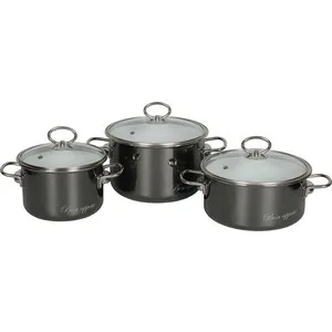

Set of pots 3 items vitross Bon Appetit No. 13 (8db135s wet asphalt)