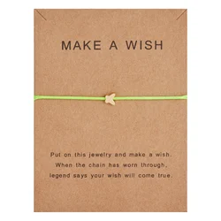 Make a Wish Butterfly Bracelet - Minimalist Handmade Jewelry Gift (Green)