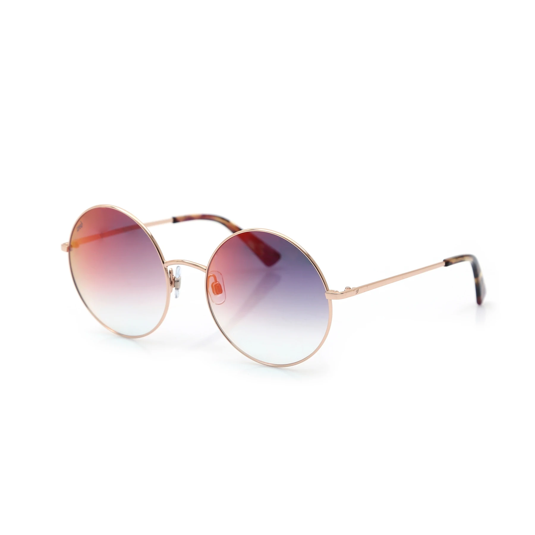 

Women's sunglasses w 0244 33z metal gold organic round round 58-20-140 web