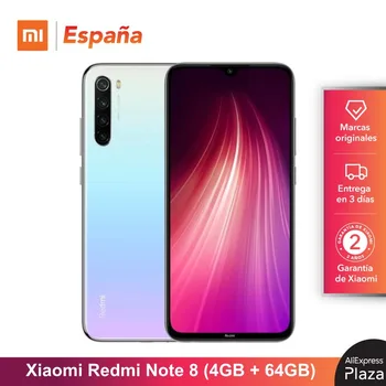 

Xiaomi Redmi Note 8 (64GB ROM, 4GB RAM, Snapdragon™ 665, Android, Nuevo, Móvil) [Teléfono Móvil Versión Global para España] note