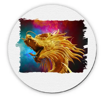 

ROUND CHINESE DRAGON mousepad raton