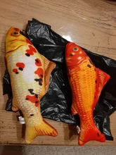 Pet Soft Plush Creative 3D Carp Fish Shape Cat Toy Gifts Catnip Fish Stuffed Pillow Doll