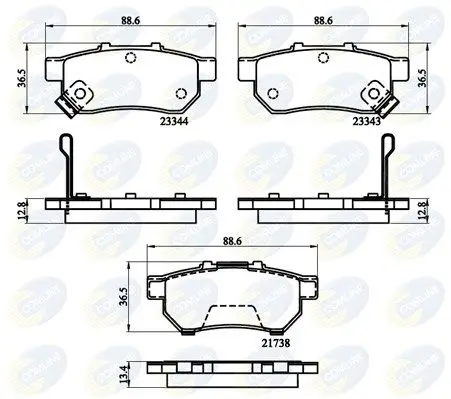 Колодки тормозные дисковые COMLINE CBP32146