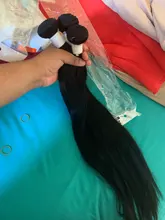 Mechones de pelo brasileño Remy de 8-28 30 32 40 pulgadas recto de Wigirl 100% cabello humano Natural 1 3 4 mechones