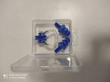 Tapones para los oídos de natación de silicona de alta calidad, tapones de natación para oídos impermeables para adultos, conjunto con rizador, suave, venta al por mayor