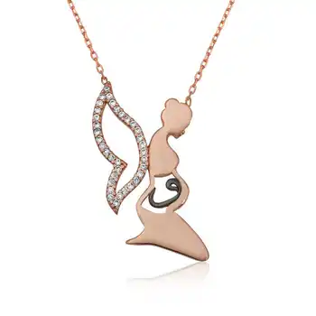 

925 sterling Silver Mother Vav Necklace