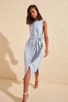 

Trendyol Belted Button Dress TWOSS20EL1677