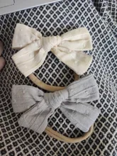 Accesorios para el cabello para bebé, diademas de nailon para niña, bandanas de algodón y lino para la cabeza, cintas para el pelo Jacquard infantiles sin huellas, Primavera