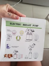 ZIMEITU-Bomba de leche eléctrica doble, succionadora potente de pezones, bomba de lactancia eléctrica USB con botella de leche para bebé, almohadilla de calor en frío