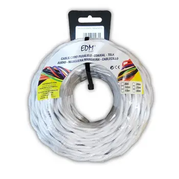 

PARALLEL TEXTILE BRAID 2X1MM WHITE 25MTS