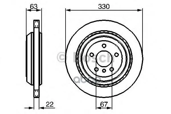 Тормозной Диск Задний Bosch арт. 0986479285
