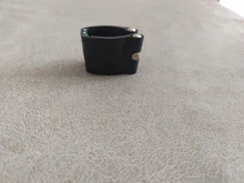 Ligadura Soprano B de cuero PU para clarinete Soprano, boquilla de goma, accesorio para instrumentos musicales