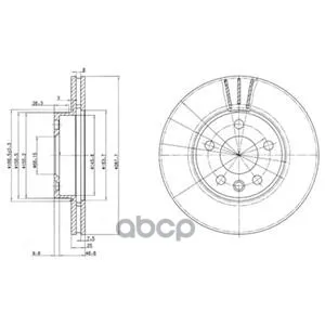 Тормозной Диск(В Упаковке 2 Шт Цена За 1 Шт) Delphi арт. BG3025