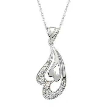 

925 sterling Silver Heart Women Necklace