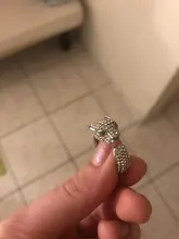 FDLK-Anillo de leopardo con incrustaciones de cristal para mujer, sortija Unisex con personalidad, regalo de joyas de fiesta