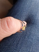 Tamaño 6-10 una vez sobre un anillo de tiempo la nieve blanco minimalista verde Chapado en cristales anillo de compromiso para las mujeres