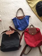 Mochila de nailon con correas ajustables, bolso para mujer