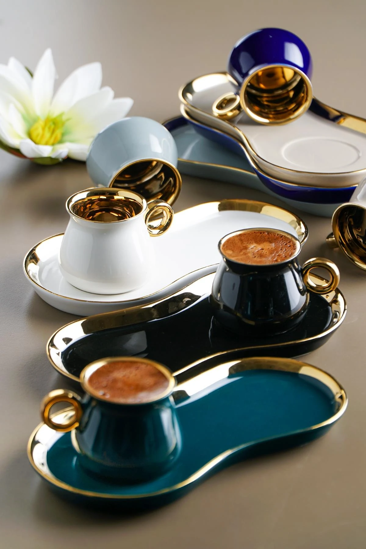 12 قطعة فنجان القهوة الملونة الأمهات اليوم هدية الخزف 6 مجموعة رائع التركية  طقم فناجين قهوة هدية للمنزل أمي هدية|فناجين وأكواب القهوة| - AliExpress