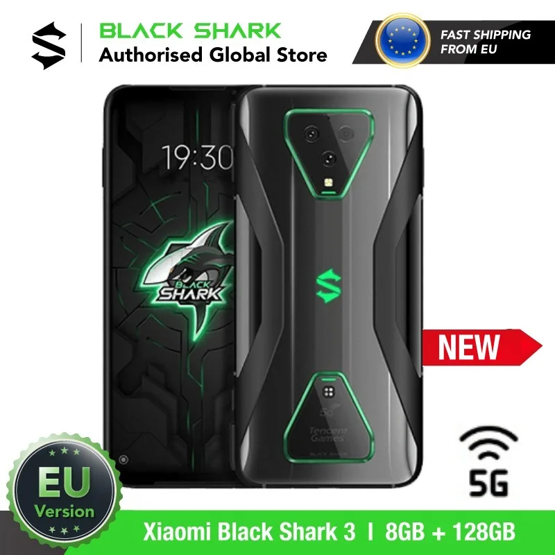 EU Version Xiaomi Black Shark 3 128GB ROM 8GB RAM 5G Gaming phone (Newly Launch Promos) blackshark, blackshark3 Smartphone Mobil EU Version Xiaomi Black Shark 3 128GB ROM 8GB RAM 5G Gaming phone (Newly Launch Promos) blackshark, blackshark3 Smartphone Mobil