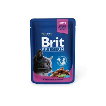 

Brit 100G premium Spider D/cats Chicken & Turkey chicken and turkey-24 PCs