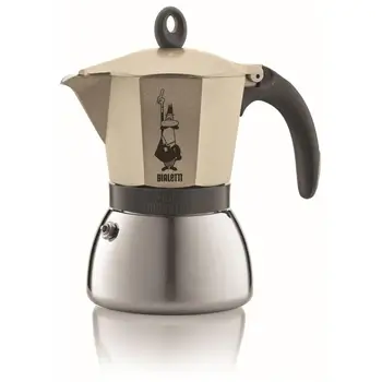 

Mocha Coffee Pot 6 cups-model Gold Light Induction color GoldBIALETTI27.02