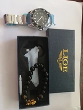 LIGE-reloj de cuarzo deportivo para hombre, accesorio Masculino de pulsera resistente al agua 30ATM con calendario, complemento Masculino de marca de lujo con diseño moderno