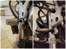 Indicador de señales de giro LED de la motocicleta Flasher construido relé de flecha luz intermitente para motocicleta luz de la motocicleta para Honda Yamaha