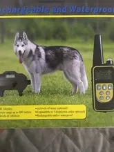 Vibration Pet Dog-Collar Remote-Control Shock Electric Rechargeable Waterproof 800m 