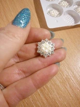 Lote de 10 unidades de diamantes de imitación y perlas brillantes, adornos para joyas, vacaciones, productos creativos hechos a mano, accesorios al por mayor