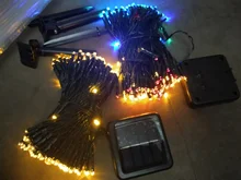 Festoon LED Christmas Fairy String Lights Outdoor Garden Solar Garland Lights Wedding