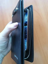 Bolso de mano para Hombre, Billetera larga, tarjetero, de cuero