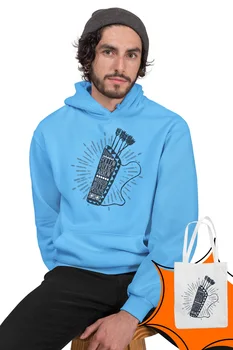 

Angemiel Wear Follow Your Arrow Blue Men 'S Hooded Sweatshirt Bags Kombin