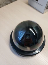 Cámara IP de vigilancia simulada para exteriores, luz intermitente LED, para interior, cúpula de seguridad negra, Monitor de cámara falsa para casa inteligente