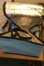 Bolsa de refrigerador térmico aislado, fiambrera de papel de aluminio de gran capacidad, sándwich impermeable, plegable y portátil