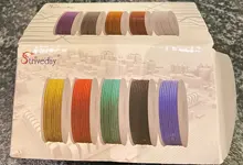 Wire-Cable Copper-Line Electrical-Wire DIY Flexible Silicone 20/18awg 5-Color Mix-Box