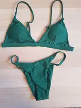 Conjunto de Bikini sólido de 9 colores, bañador Sexy de realce para mujer, traje de baño brasileño de cintura baja con cuello Halter, traje de baño de dos piezas 2021