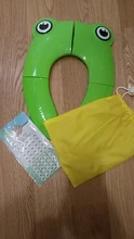 Orinal plegable para bebé, cubierta de asiento de inodoro para entrenamiento, 10 paquetes antideslizantes con almohadillas de silicona (verde)
