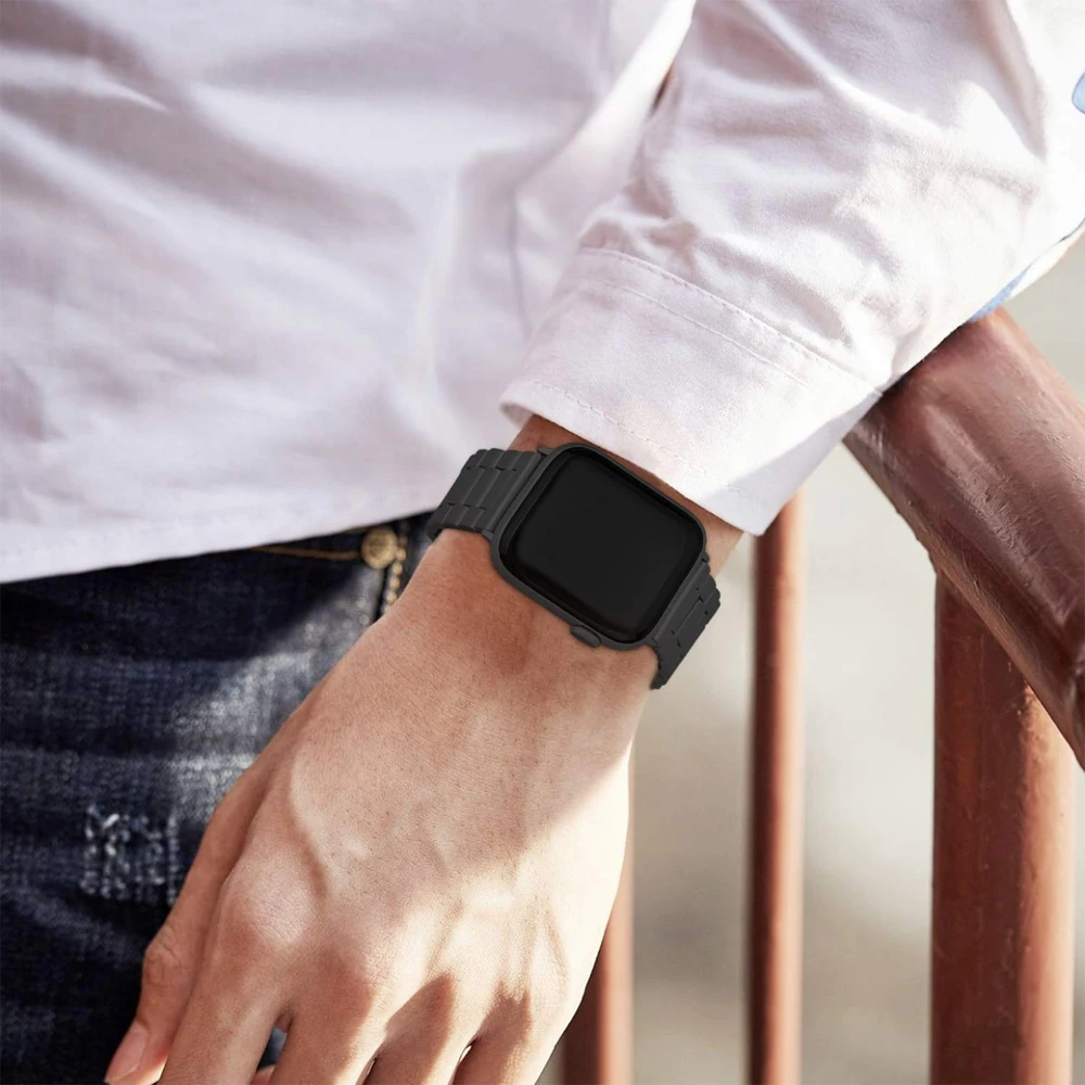 Ремешок из нержавеющей стали для apple watch band 44 мм 40 браслет iwatch 42 38 series 5 4 3 38/42/40