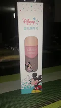 Disney-cuchara para pasta de arroz para bebé, botella de leche de silicona suave, suplemento de alimentos para bebés, artefacto para apretar, cuchara para arroz y fideos