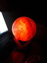 Galaxy Light Moon-Lamp Remote-Control Gift Change-Touch 3d-Printing 16-Color Kids as